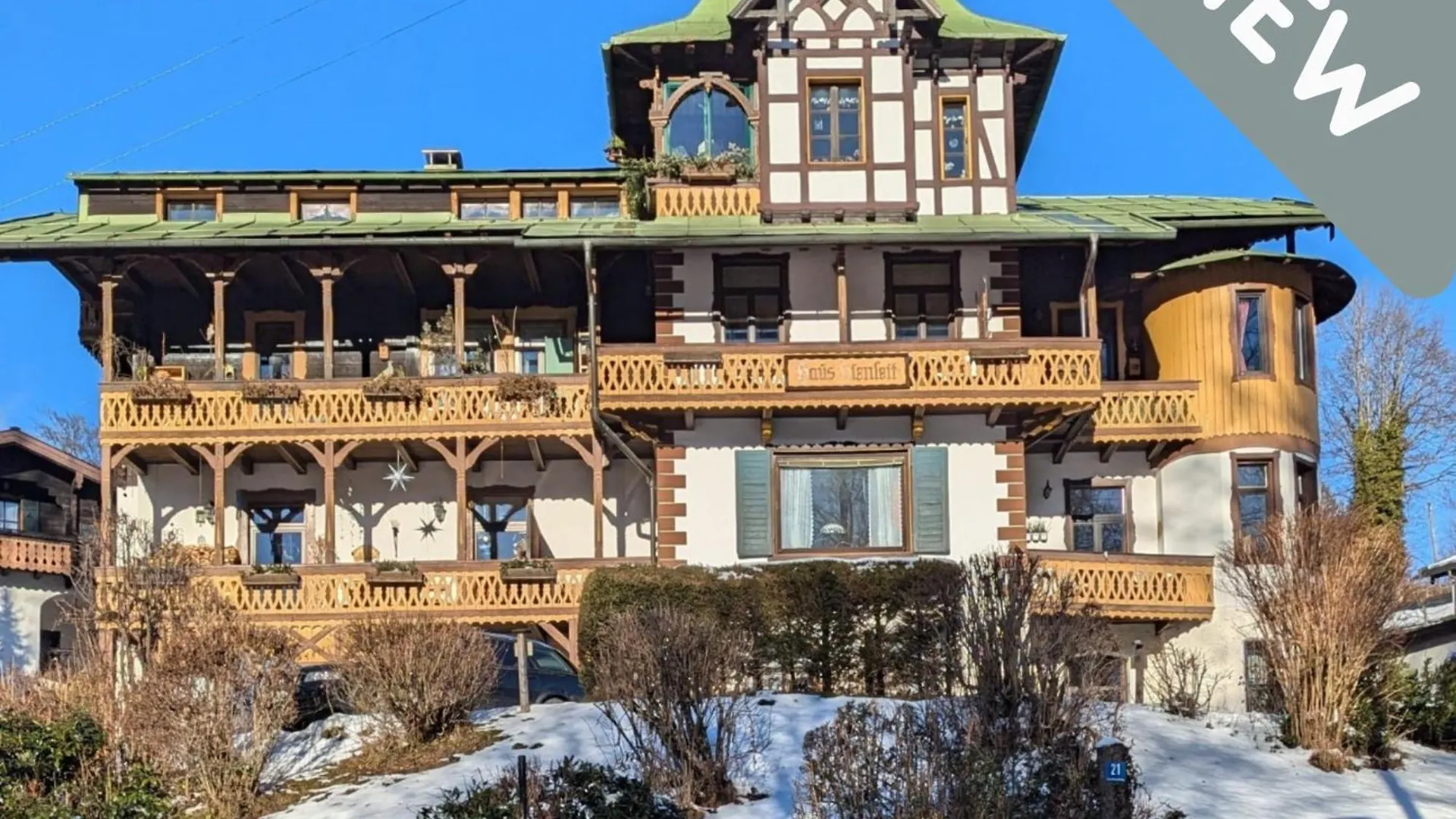 Die Watzmannsuite - Familienfreundliche Ferienwohnung In Historischer Villa Mit Kamin, Infrarotkabine, Balkon, Garten, Nur 10 Gehminuten Ins Zentrum Von Berchtesgaden Bischofswiesen